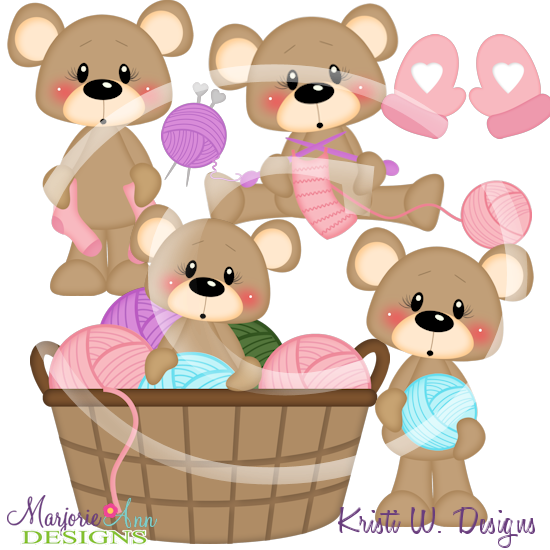 Franklin Loves To Knit SVG Cutting Files Includes Clipart - Click Image to Close